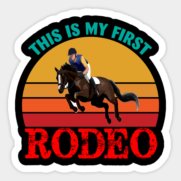 This is my First Rodeo Sticker by Spit in my face PODCAST